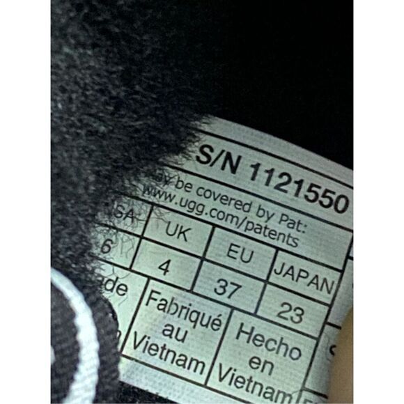 UGG Fluff Yeah Slide Slippers Black Size 6 - Picture 4 of 5